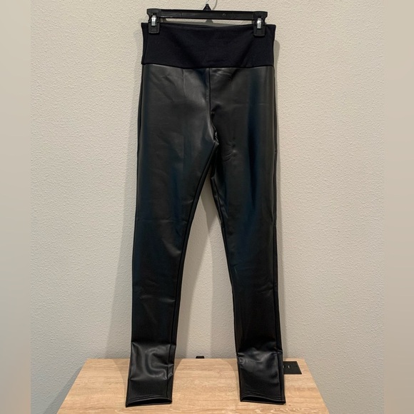 Assets By Spanx Pants - Spanx Assets NWOT Black Faux Leather